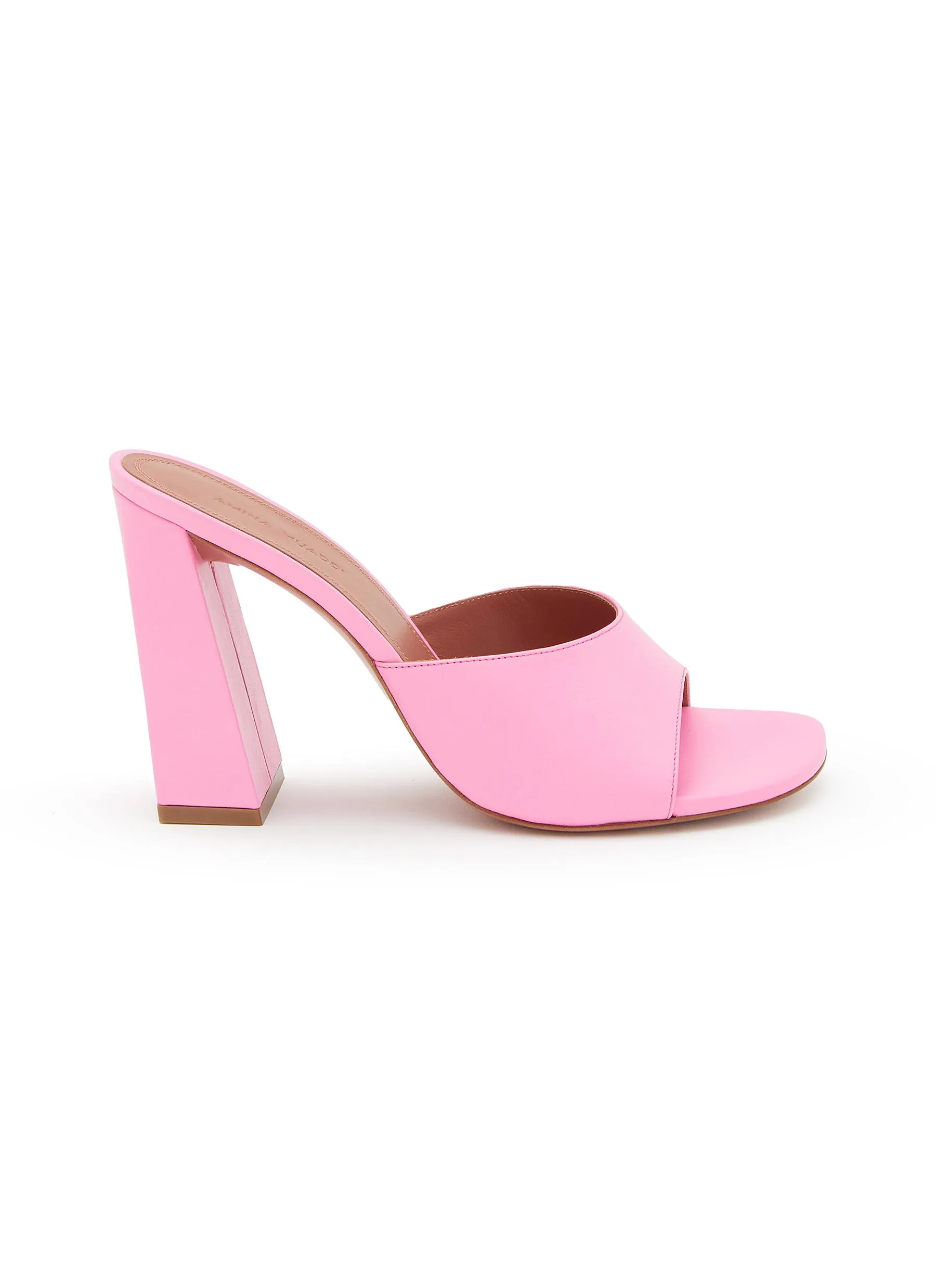 -----------AMINA MUADDI ---- ------------ ----Brigitte 95 Leather Heeled Sandals --