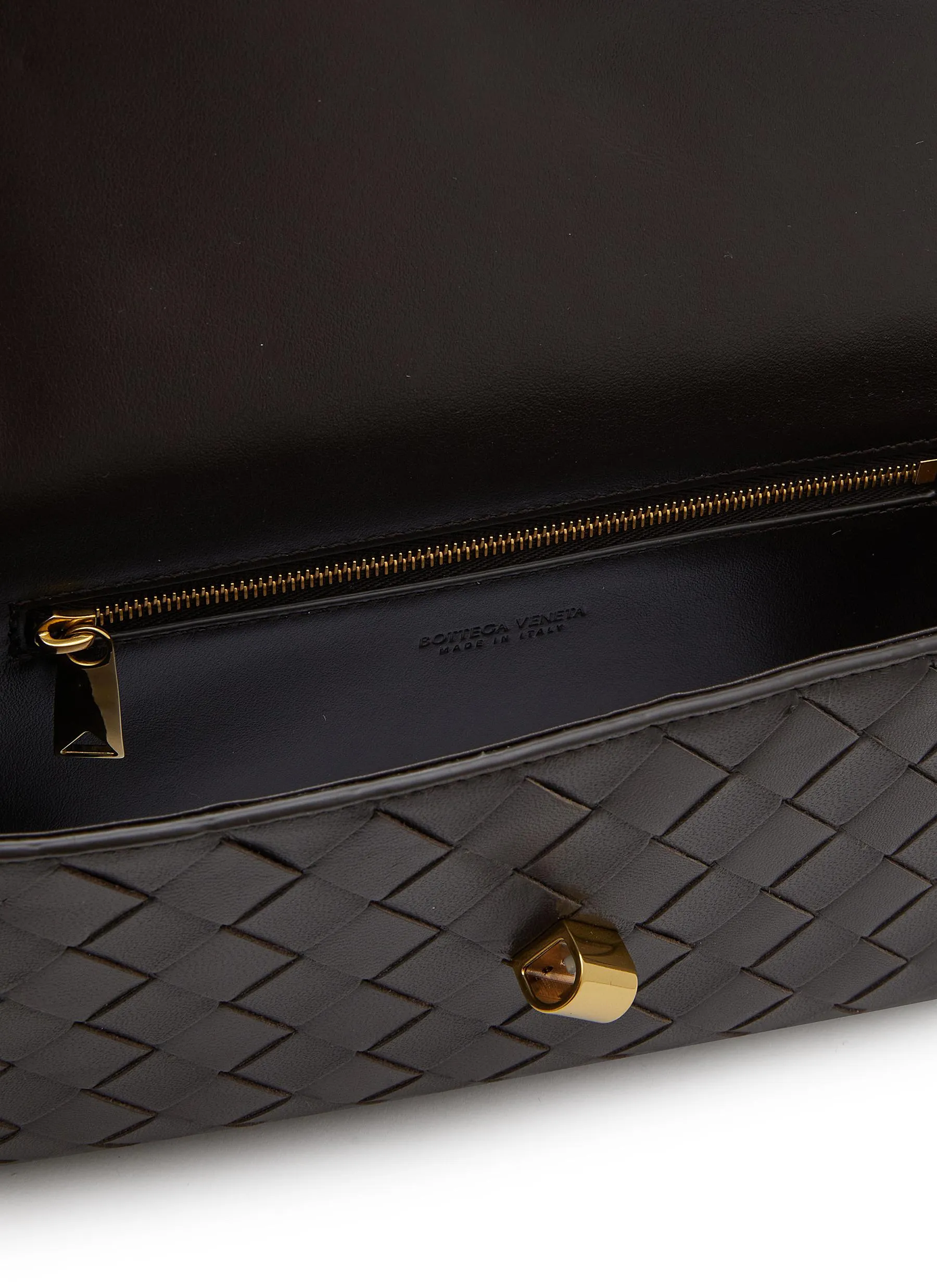 -----------BOTTEGA VENETA ---- ------------ ----Mini Intrecciato 15 Leather Crossbody Bag --