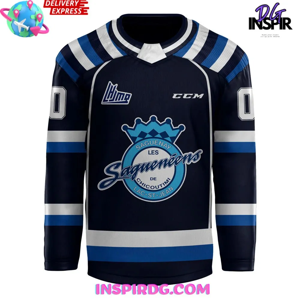 -Chicoutimi Saguenéens 2024 Blue Hockey Jersey