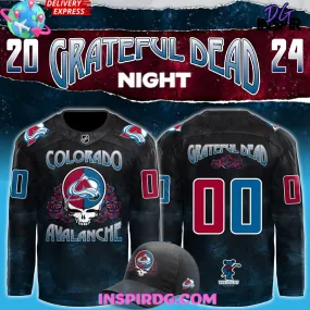 -Colorado Avalanche x Grateful Dead Night 2024 Hockey Jersey