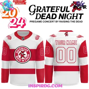 -Detroit Red Wings Grateful Dead Night 2024 Hockey Jersey