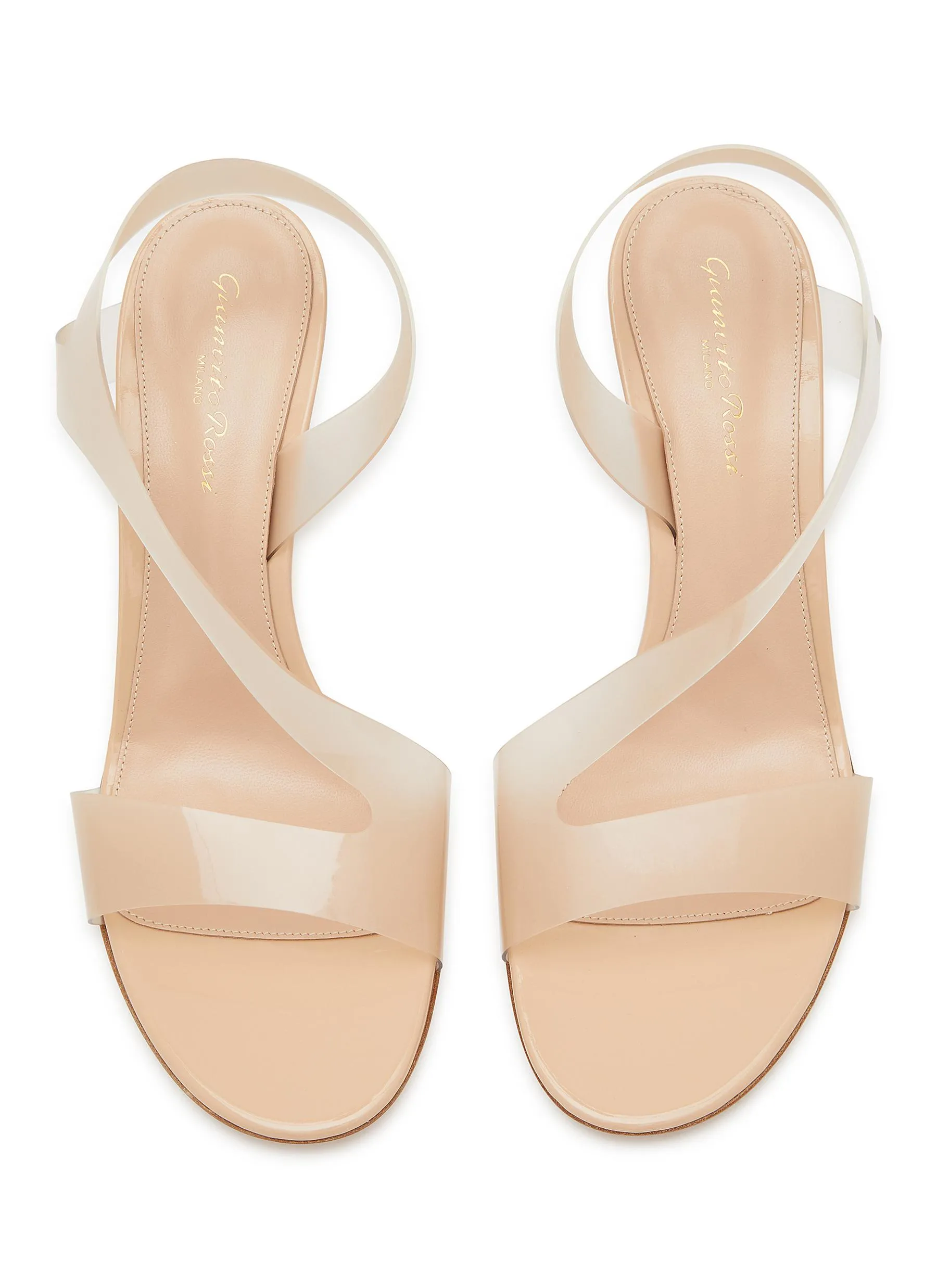 -----------GIANVITO ROSSI  ---- ------------ ----‘Metropolis’ 70 PVC Patent Leather Heeled Sandals --