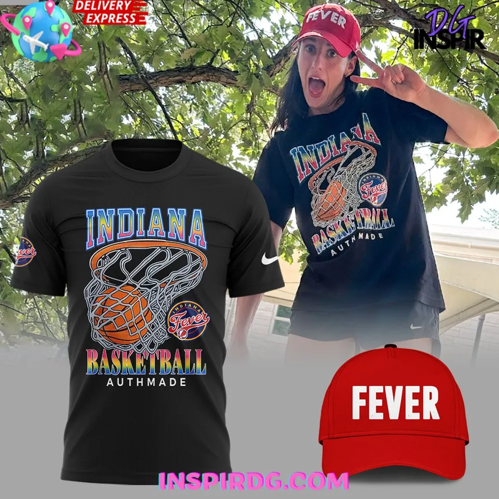 -Indiana Fever Basketball Authmade Caitlin Clark T-Shirt