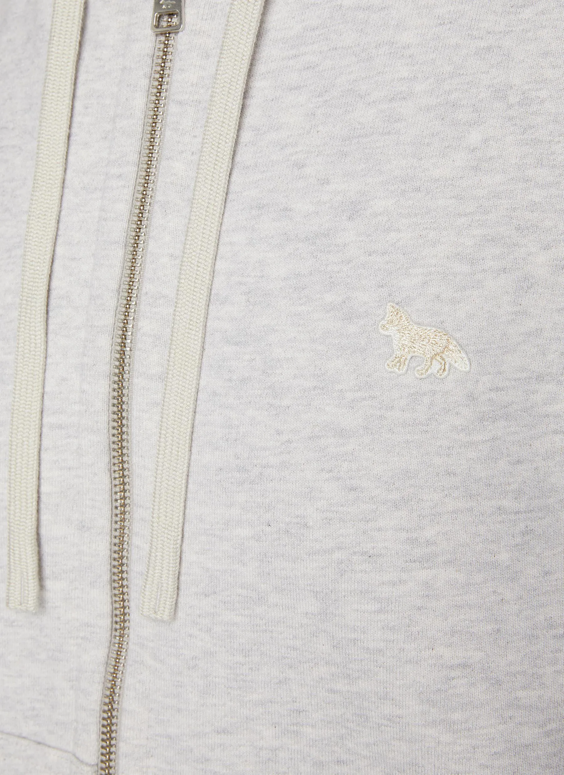 -----------MAISON KITSUNÉ  ---- ------------ ----Baby Fox Patch Zip Up Cotton Hoodie --