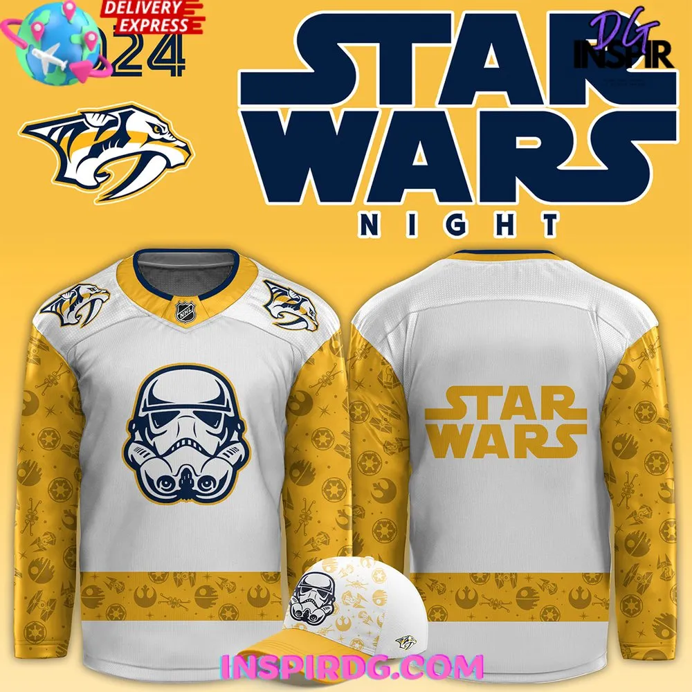 -Nashville Predators x Star Wars Night 2024 Hockey Jersey