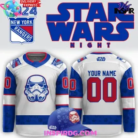 -New York Rangers x Star Wars Night 2024 Hockey Jersey