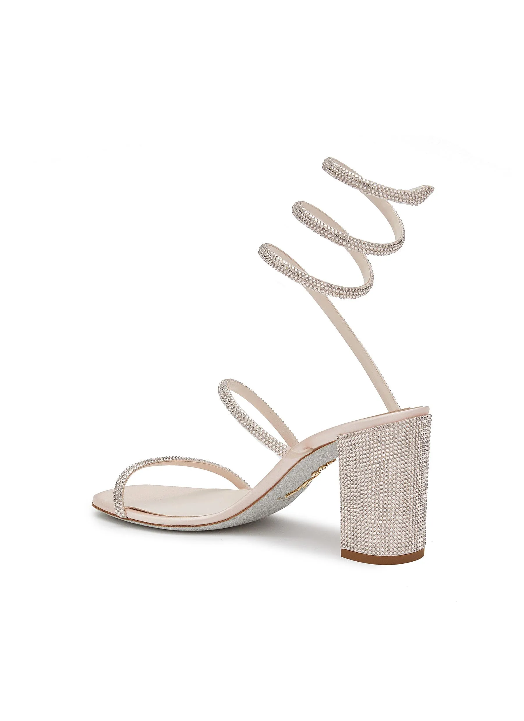 -----------RENÉ CAOVILLA ---- ------------ ----Cleo 80 Strass Embellished Heeled Sandals --