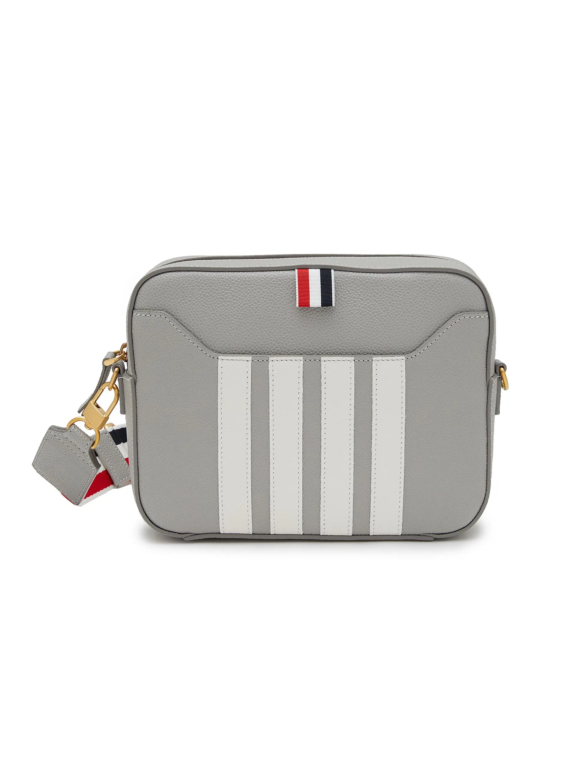 -----------THOM BROWNE  ---- ------------ ----Medium 4 Bar Leather Crossbody Bag --