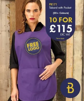 10 Personalised Classic Tabards - Premier Workwear UK
