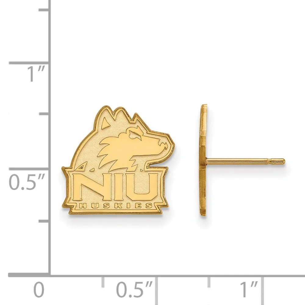 14k Yellow Gold Northern Illinois University Small Post Earrings