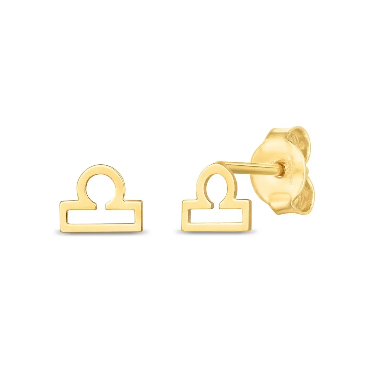 14kt Gold Zodiac Stud Earrings