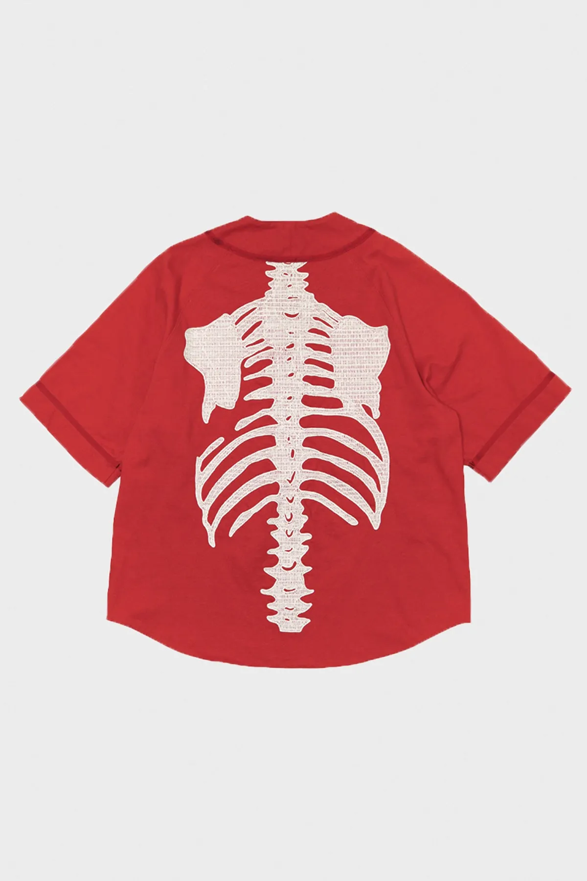16/-Densed Jersey Baseball Shirt (BONE) - Red