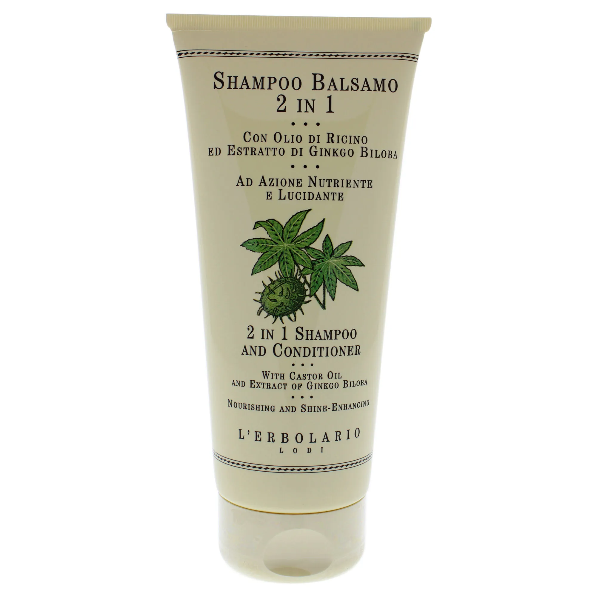 2-In-1 Shampoo and Conditioner by LErbolario for Unisex - 6.7 oz Shampoo