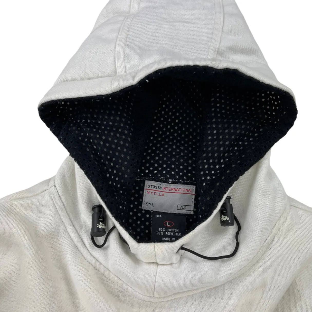 2000s Stussy International N.Y.T.L.L.A toggle neck hoodie