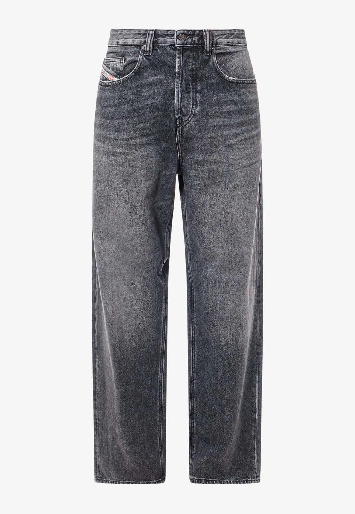 2001 D-Marco Logo Patch Washed Jeans