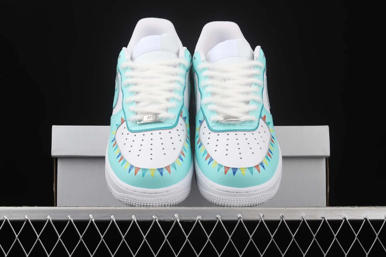 2021 Nike Air Force 1 07 Low White Green Clown Multi Color CW2288-146