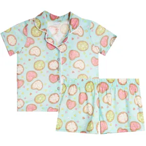 2pc Donuts Short Set