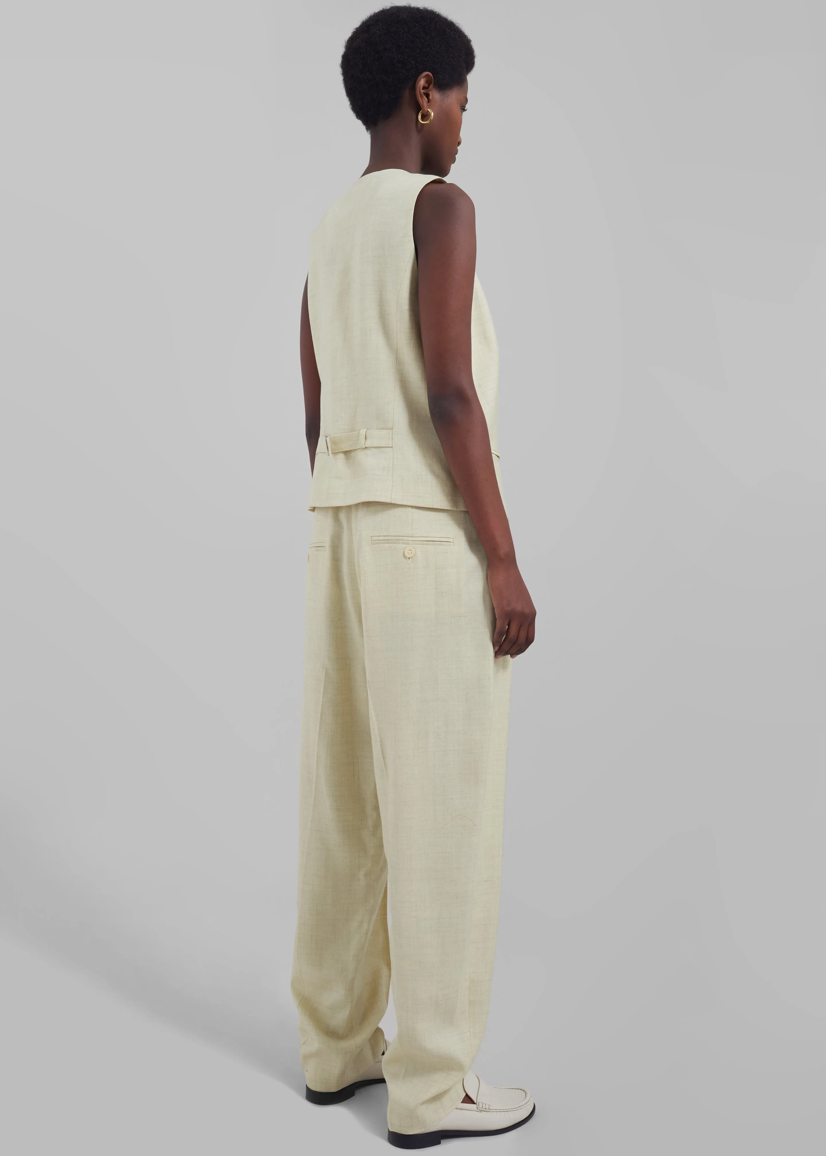 3.1 Phillip Lim Tailored Vest with Set-In Bra - Limoncello