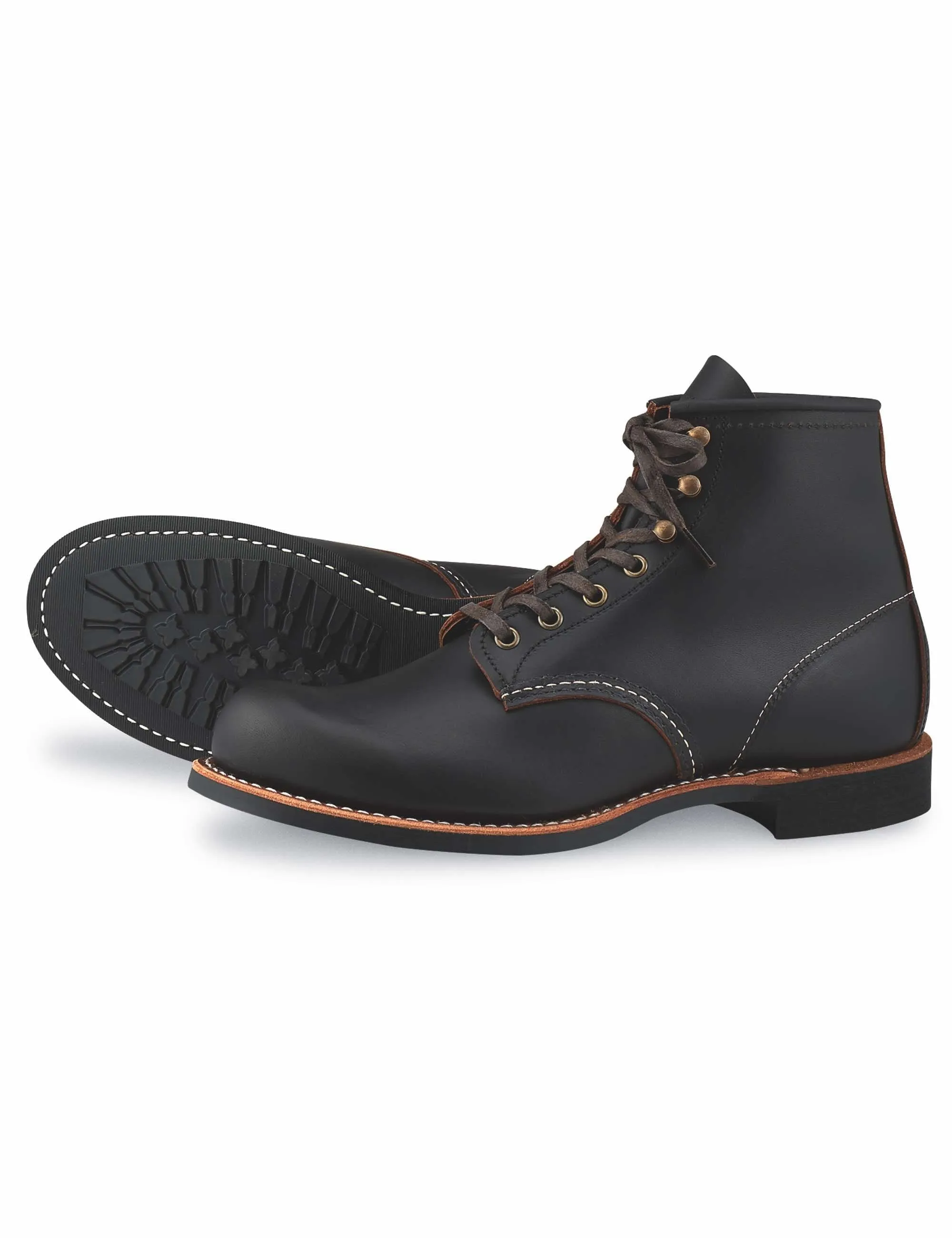 3345D Heritage 6" Blacksmith Boot - Black Prairie Leather