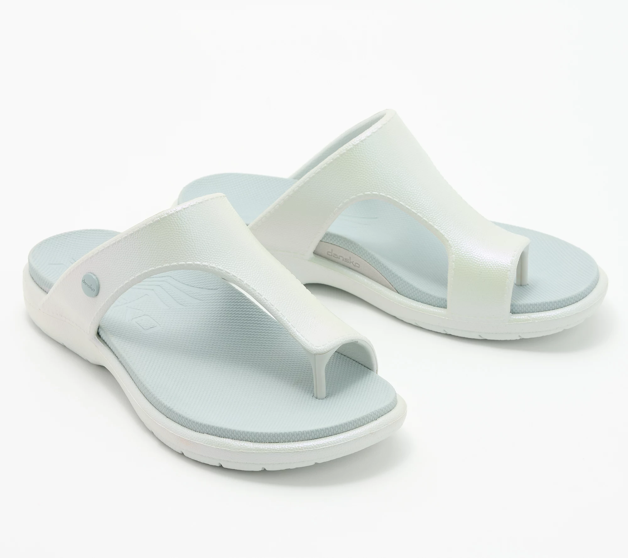 "As Is" Dansko Molded Toe-Loop Sandals - Krystal
