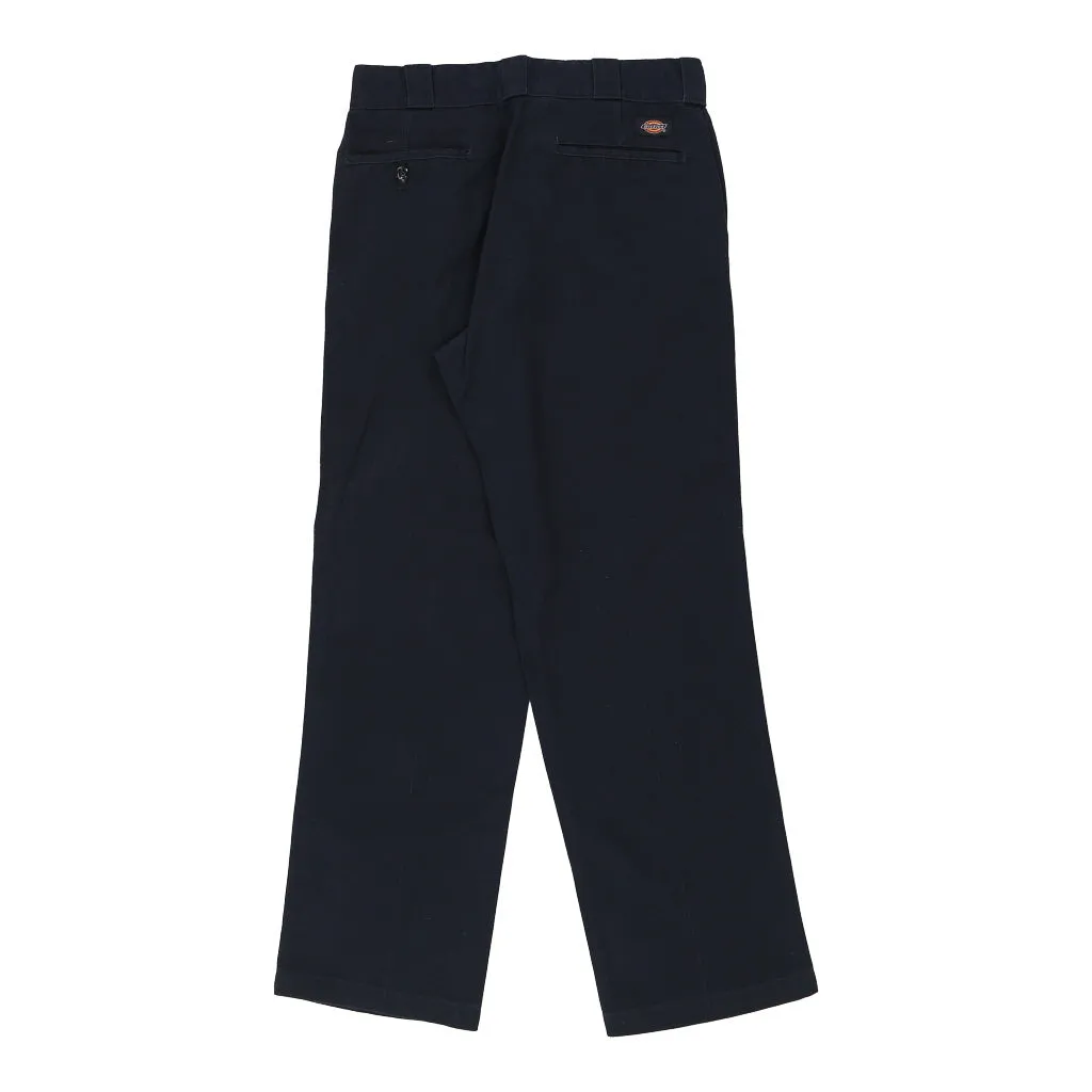 874 Dickies Trousers - 30W 32L Navy Cotton Blend