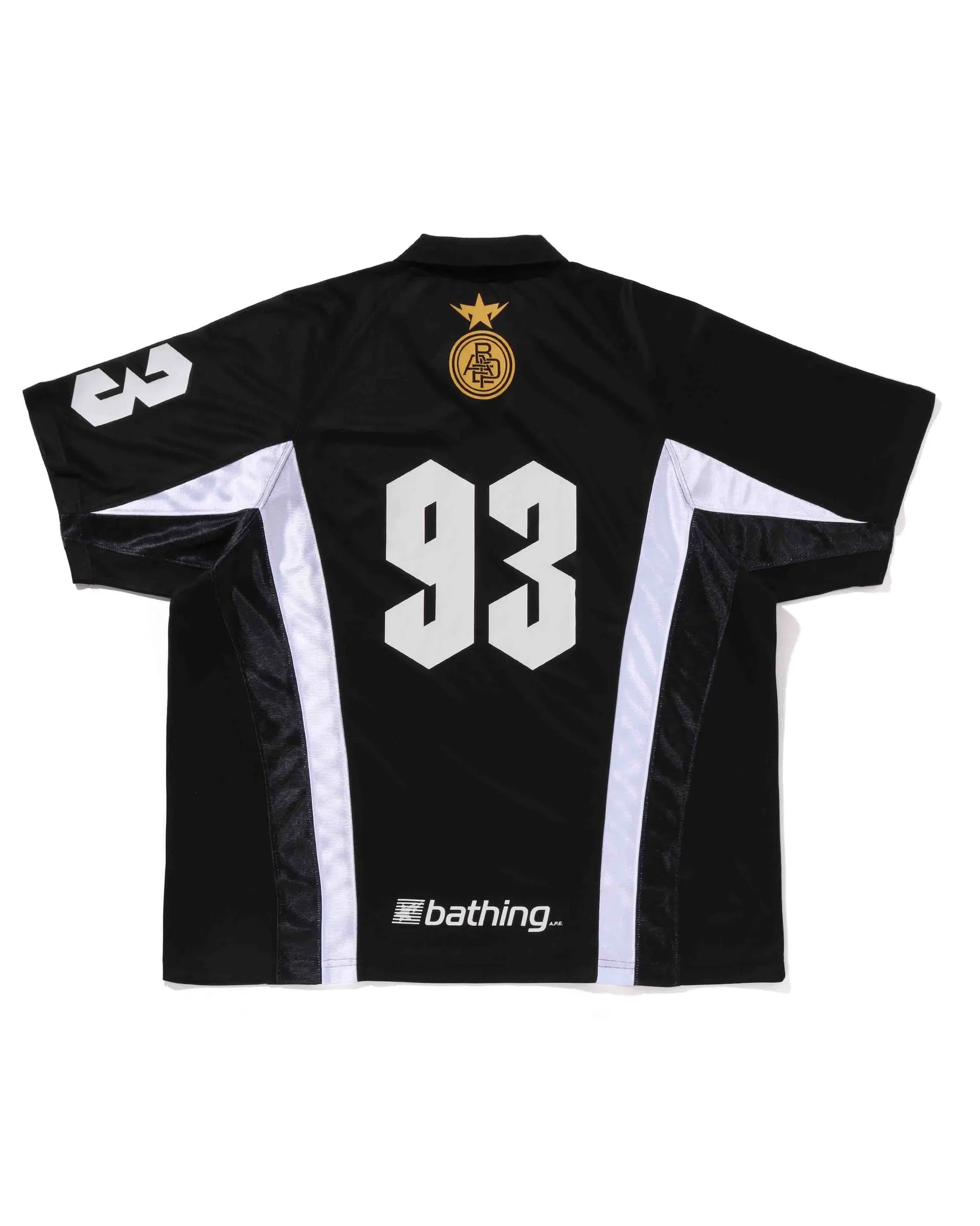 A Bathing Ape MULTI LOGO RELAXED FIT SOCCER JERSEY
