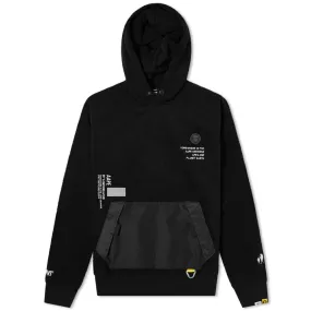 AAPE Popover Fleece HoodieBlack