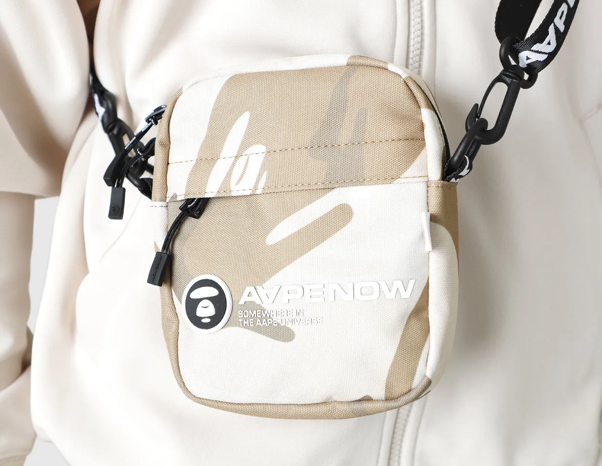 AAPE Small Shoulder Bag / Beige Ivory