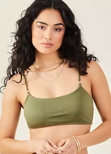 Accessorize Shimmer Bikini Top | Grattan