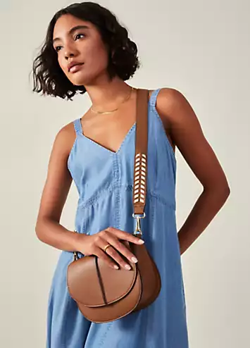 Accessorize Stitch Strap Saddle Bag