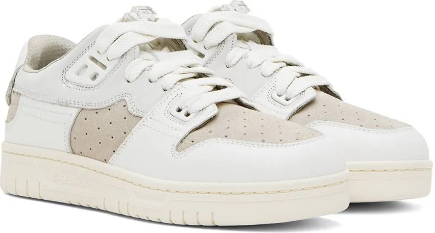 Acne Studios White & Beige Basket Sneakers