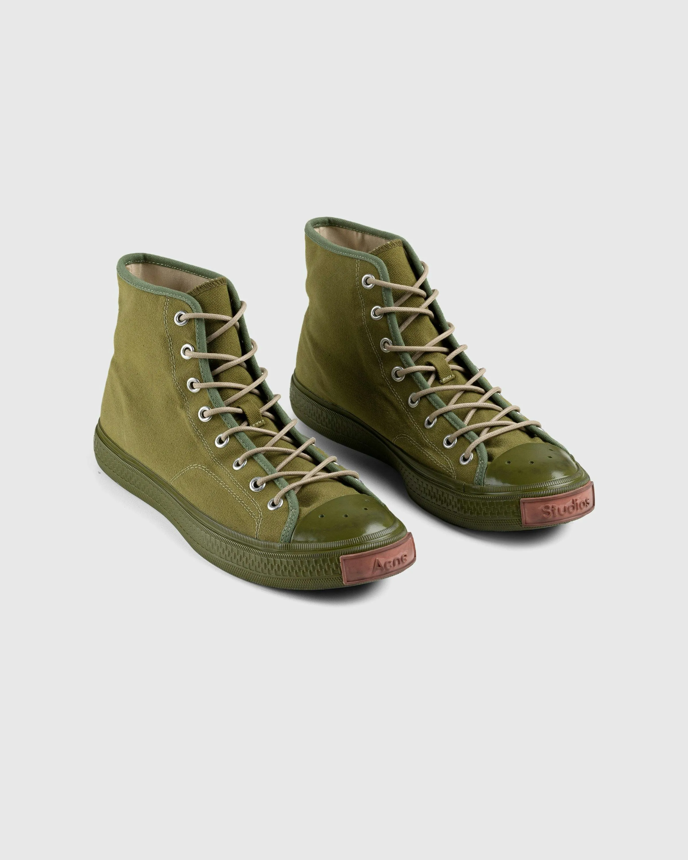 Acne Studios – Ballow High-Top Sneakers Olive Green | Highsnobiety Shop