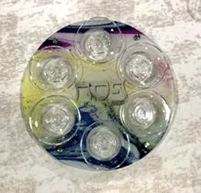 Acrylic Seder Plate by Shira Auman