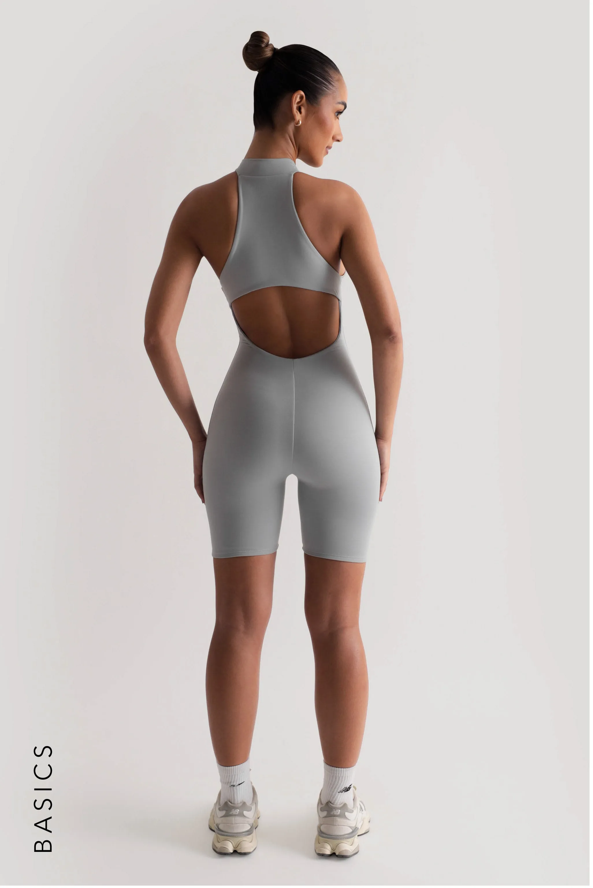 Active Romper - Sky Gray