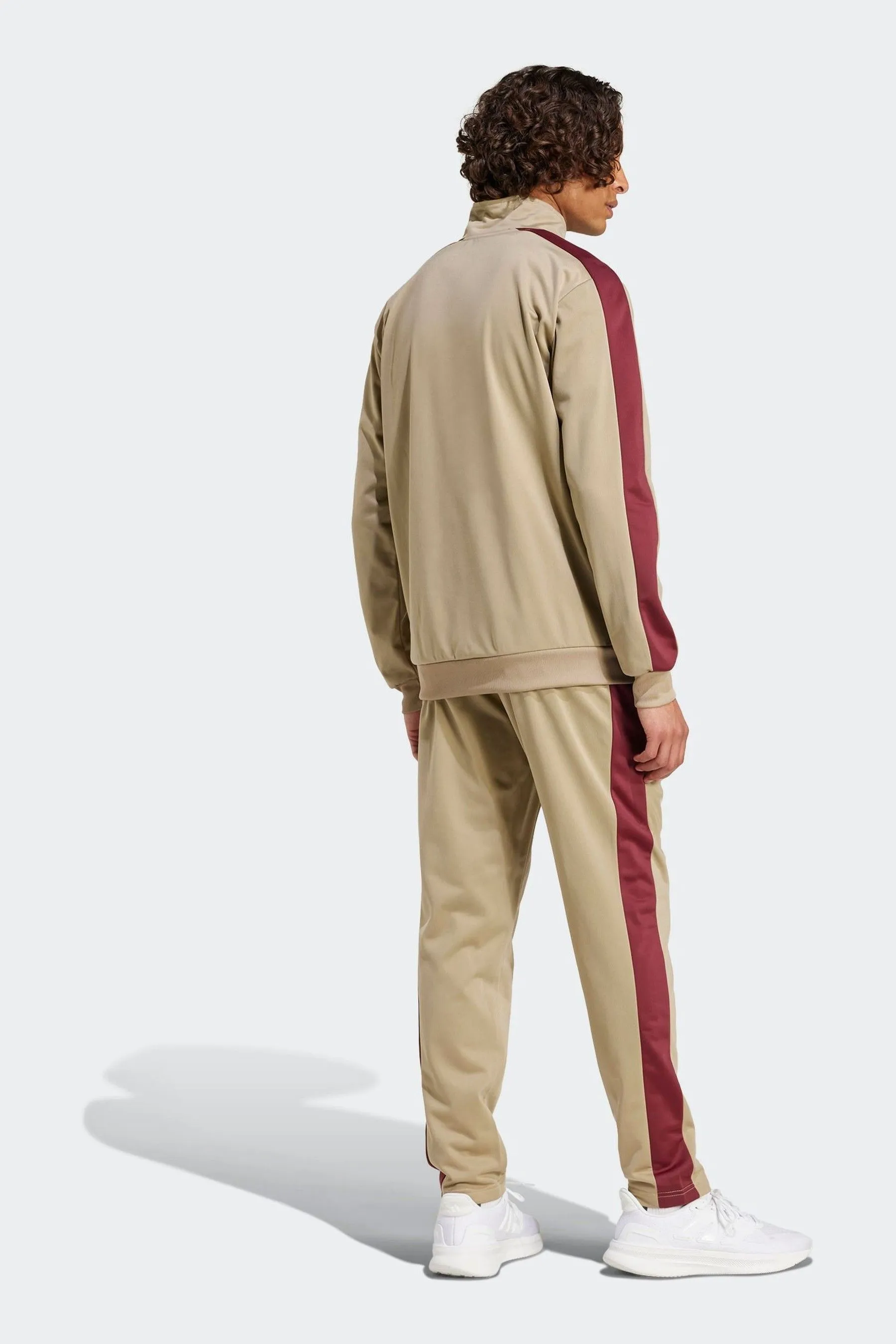 adidas Brown Tricot Colourblock Tracksuit