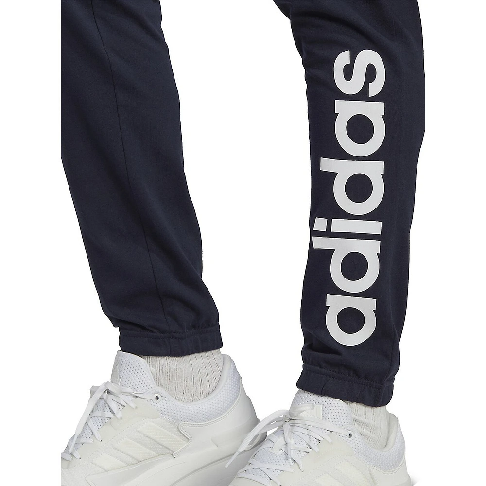 adidas Essentials Single Jersey Tapered Elasticized Cuff Logo Joggers