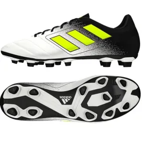 Adidas men's ace 17.4 fxg soccer white/yellow s77090 sz 8 - 11