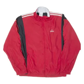 ADIDAS Mens Track Jacket Red XL