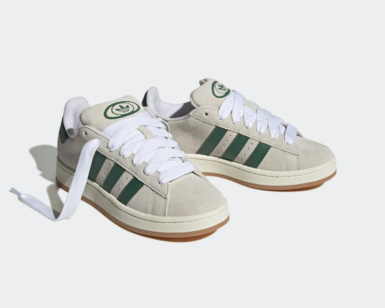 Adidas Originals Campus 00s Crystal White Dark Green Off White GY0038