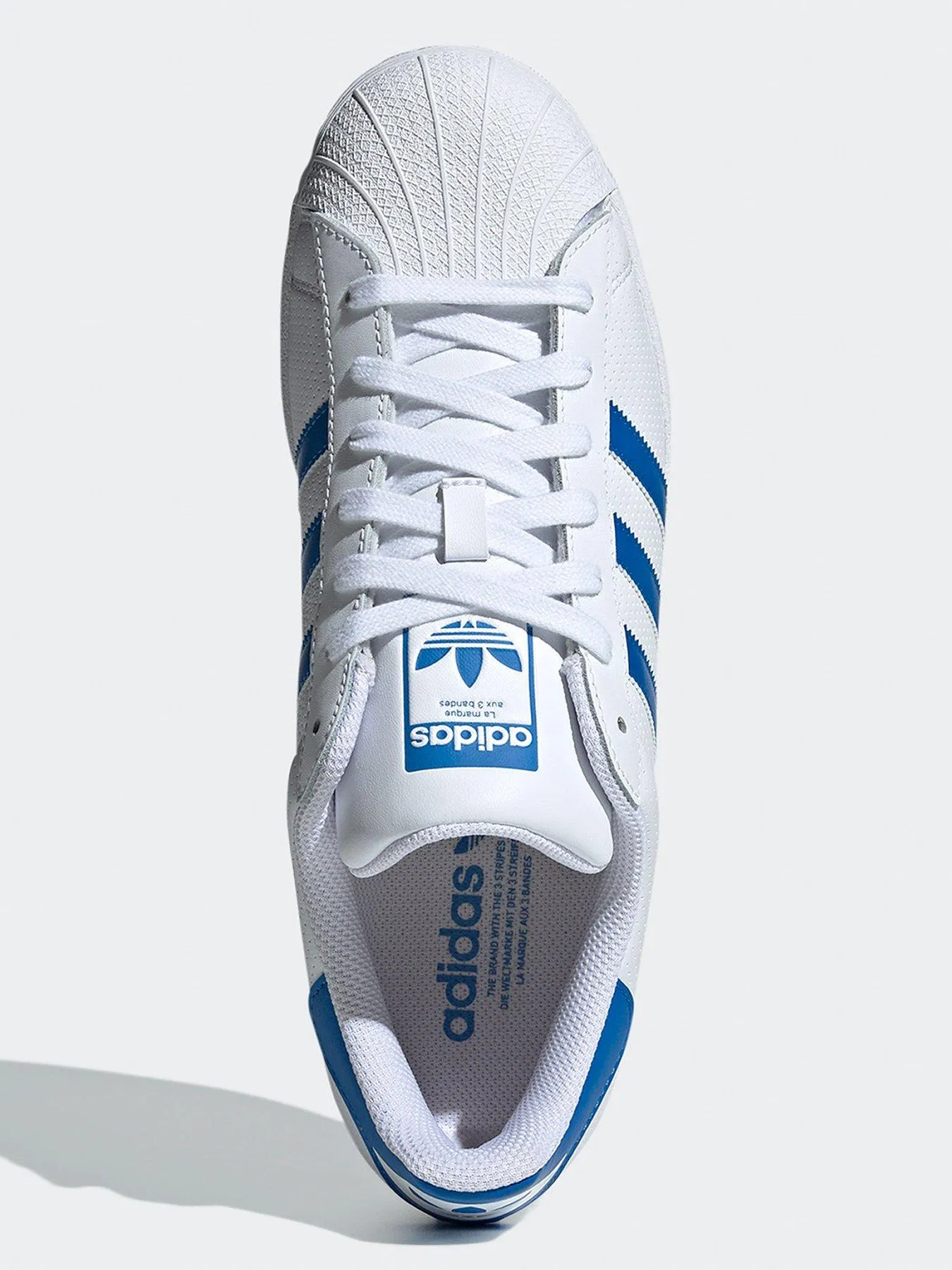 adidas Originals Mens Superstar Trainers - White/Blue