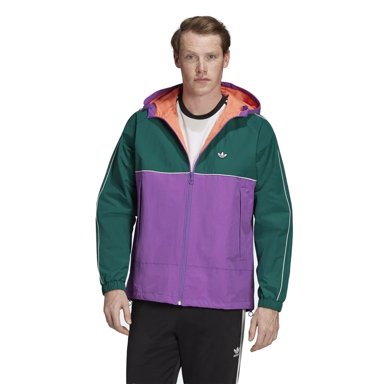 adidas Originals Samstag Shell Jacket - Active Purple/Green