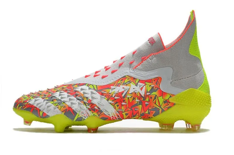adidas Predator Freak+ FG Clear Grey White Solar Yellow