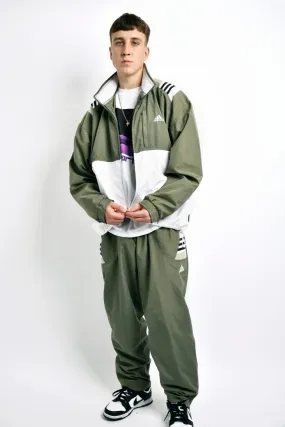 ADIDAS vintage sport tracksuit green