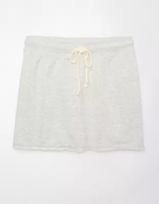 AE AE High-Waisted Fleece Mini Skirt