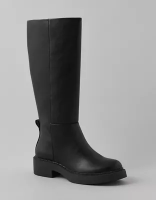 AE Vegan Leather Riding Boot-