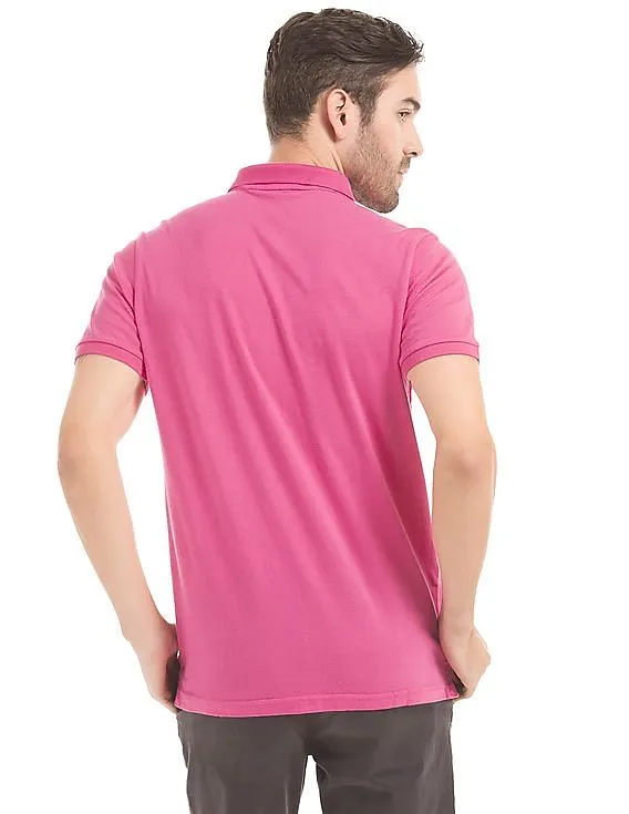 Aeropostale Appliqued Front Polo Shirt