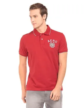 Aeropostale Solid Regular Fit Polo Shirt