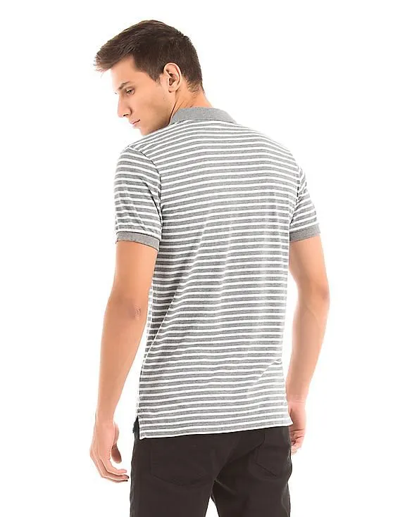 Aeropostale Striped Slim Fit Polo Shirt
