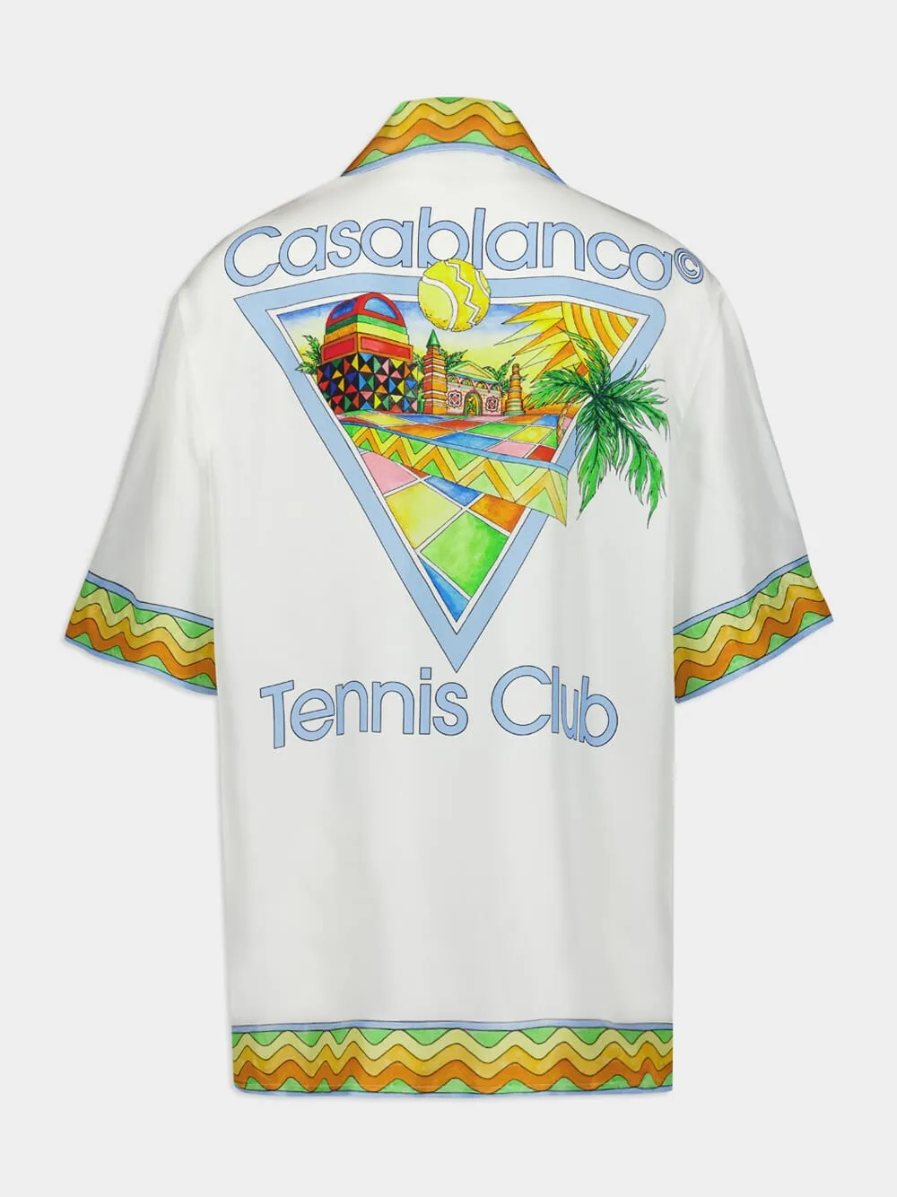 Afro Cubism Tennis Silk Shirt