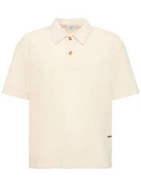 After Pray   Lope knitted panel polo 